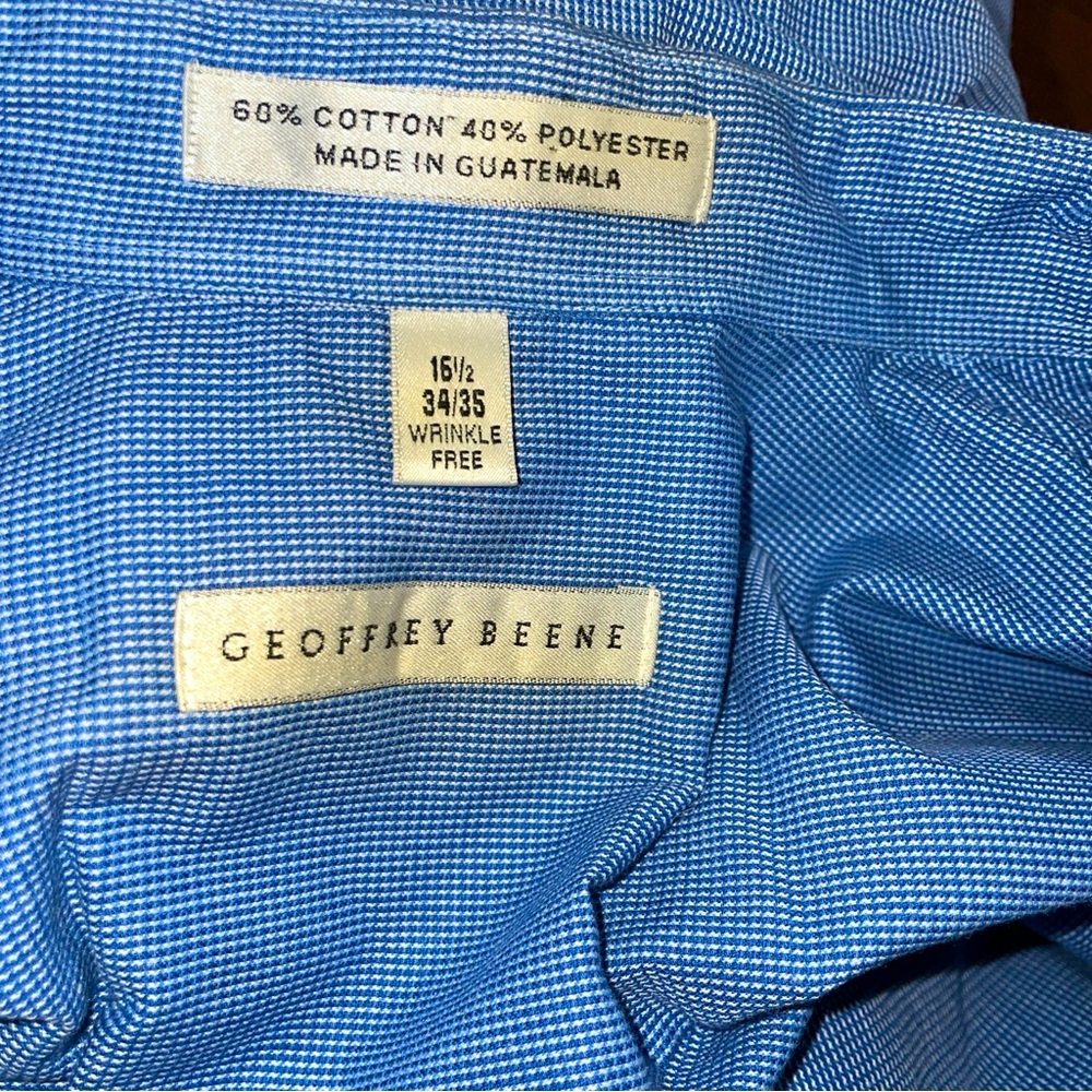 Geoffrey Beene Blue Long Sleeve shirt.